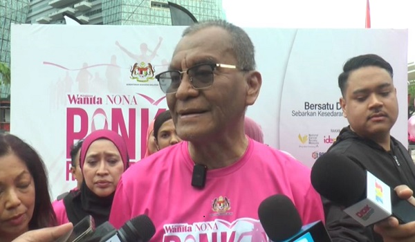 Menteri Kesihatan, Datuk Seri Dr Dzulkefly Ahmad ditemui pada acara Pink Ribbon Run 2025 / Foto RTM